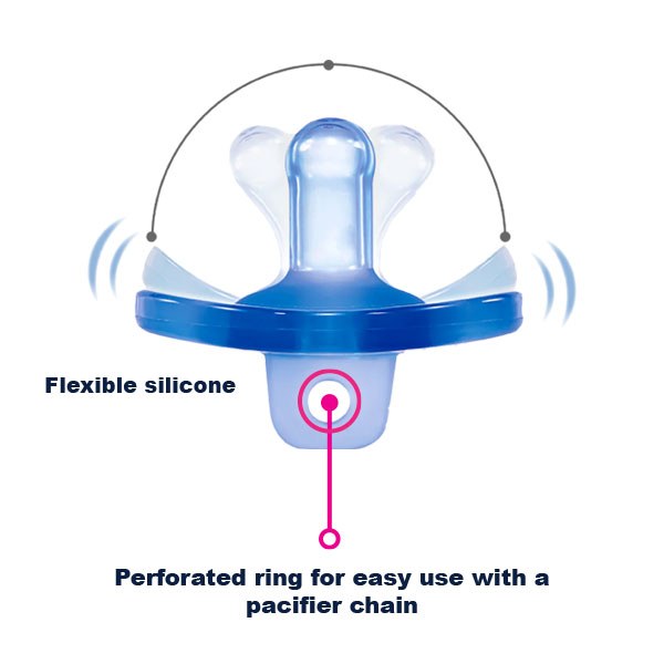 Optimal Round Nipple Silicone Pacifier