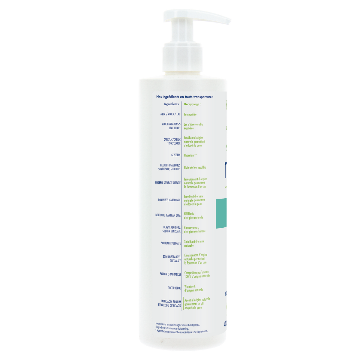 Moisturizing Aloe Vera Body Milk 400ml â€“ 2
