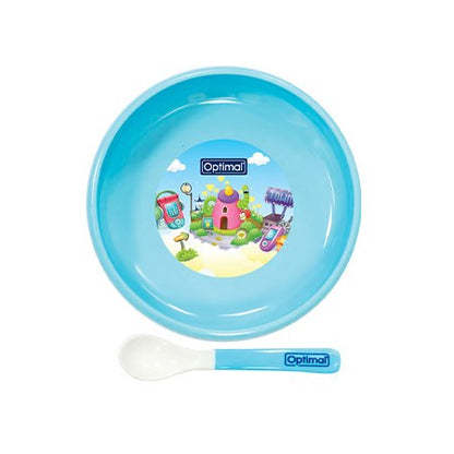 Non-Slip Feeding plate With Silicone Tip Spoon (4m+) – 1
