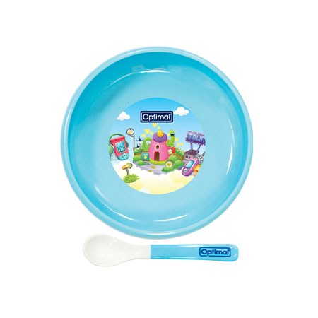 Non-Slip Feeding plate With Silicone Tip Spoon (4m+) – 1