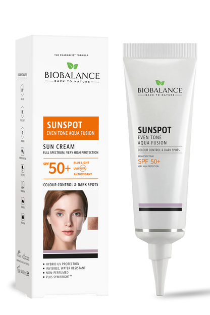 Bio Balance Sunspot Even Tone Aqua Fusion SPF50+ 40ml – Invisible
