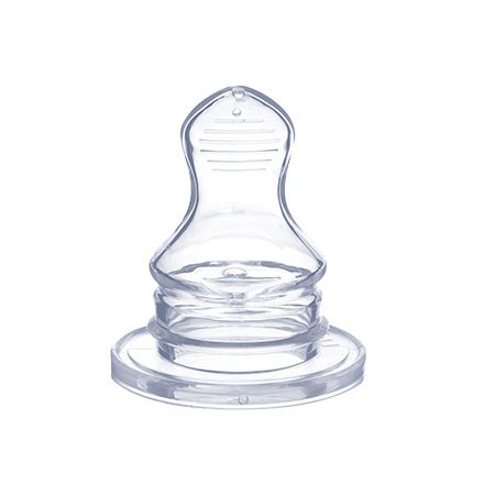 Optimal Narrow Neck Orthodontic Silicone Nipple (2 pcs) – 6+ months