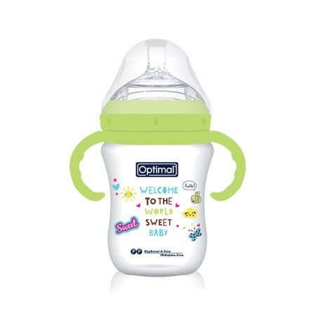 Optimal Mamilla Double Anti-Colic System Feeding Bottle