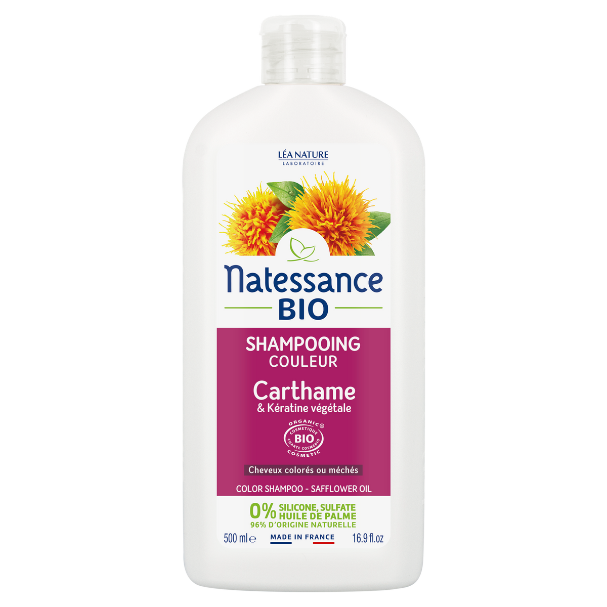 Color Shampoo Organic Safflower Oil & Organic Botanical Keratin 500ml â€“ 1