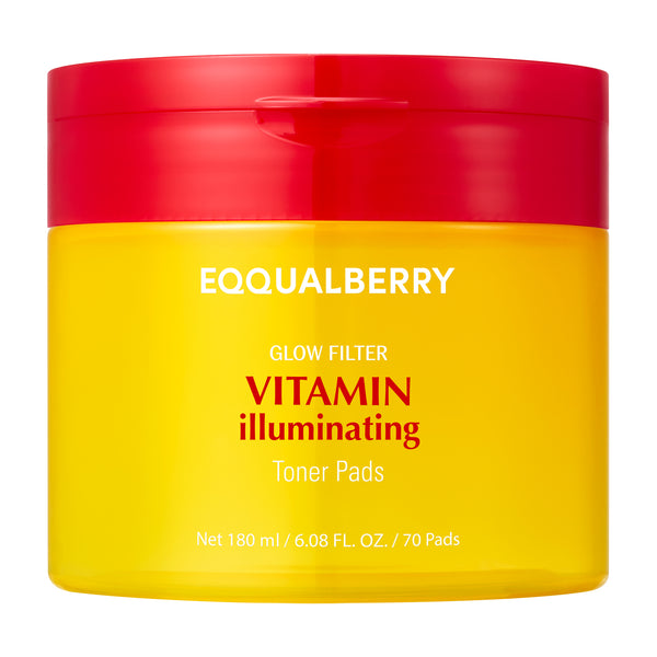 EQQUALBERRY VITAMIN ILLUMINATING TONER PADS 180 ML / 70 PADS
