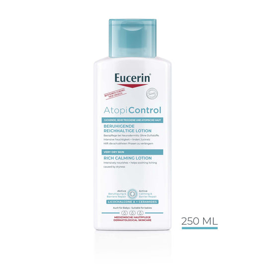 Eucerin AtopiControl Rich Calming Lotion with Natural Omega Oils and Ceramides 250ml