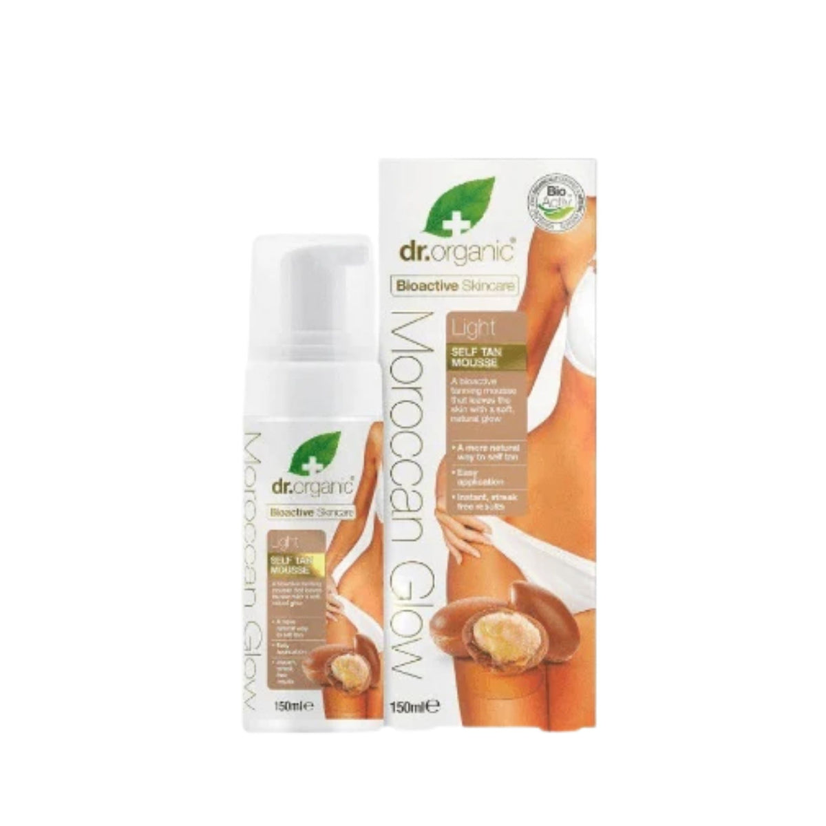 DR. Organic Moroccan Glow Light Self Tan Mousse