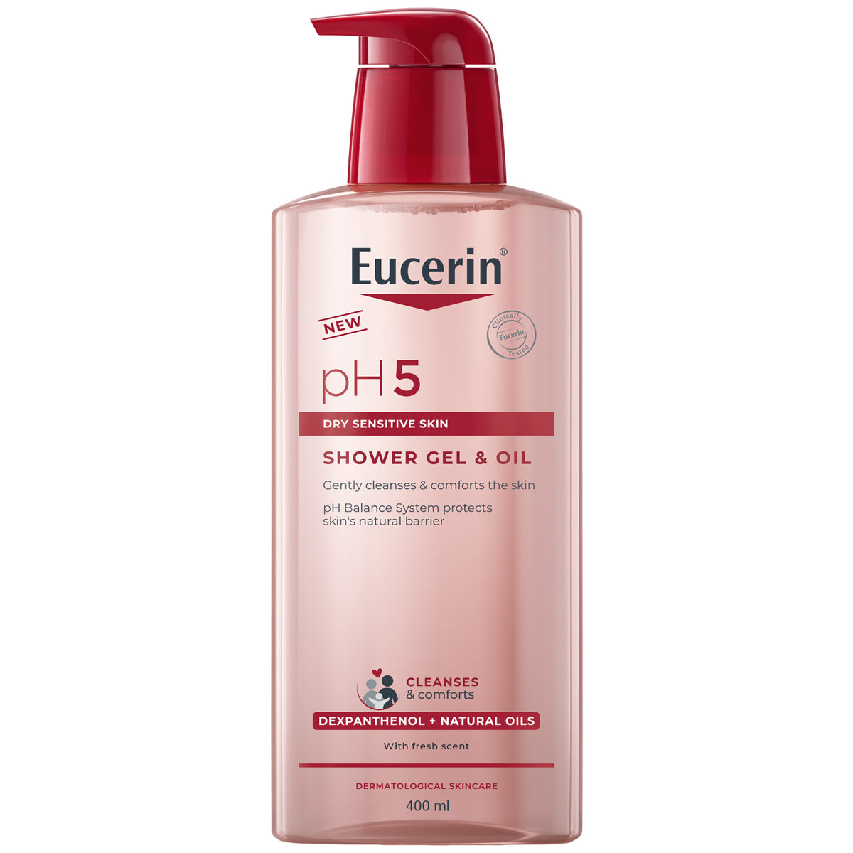 Eucerin pH5 Shower Gel & Oil, with Dexpanthenol & Natural Oils 400ml