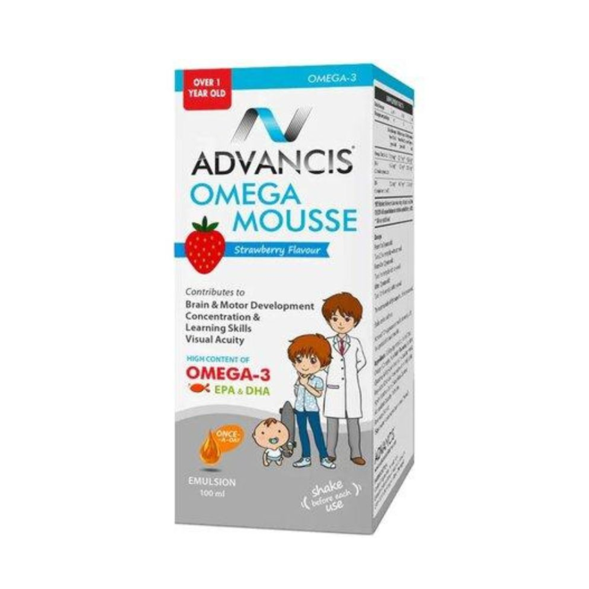 ADV OMEGA MOUSSE STRAWBERRY-100ML