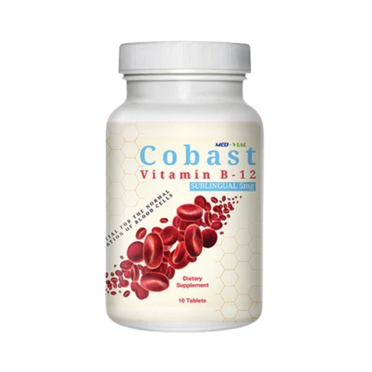 Med-Vial Cobast Vitamin B12 5 Mg 10 Tablets