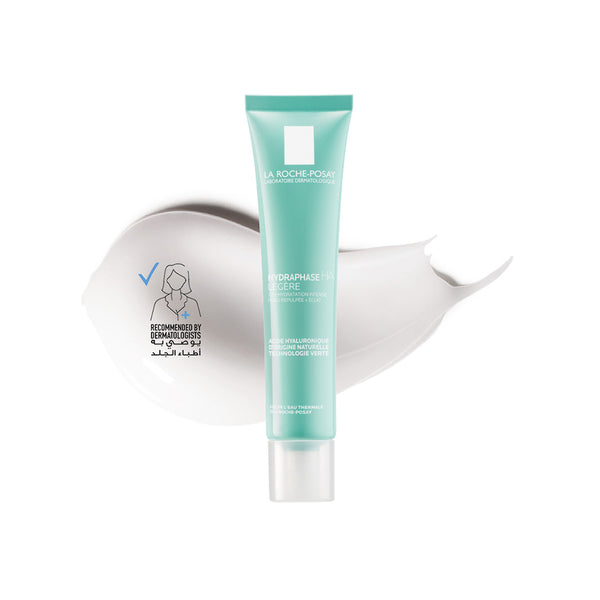 La Roche Posay Hydraphase HA Light Daily Face Moisturiser 40ml, Suitable for Normal to Dry & Dehydrated Skin, With Hyaluronic Acid, Fast-Absorbing Day & Night Cream, Non-Greasy, Non-Comedogenic