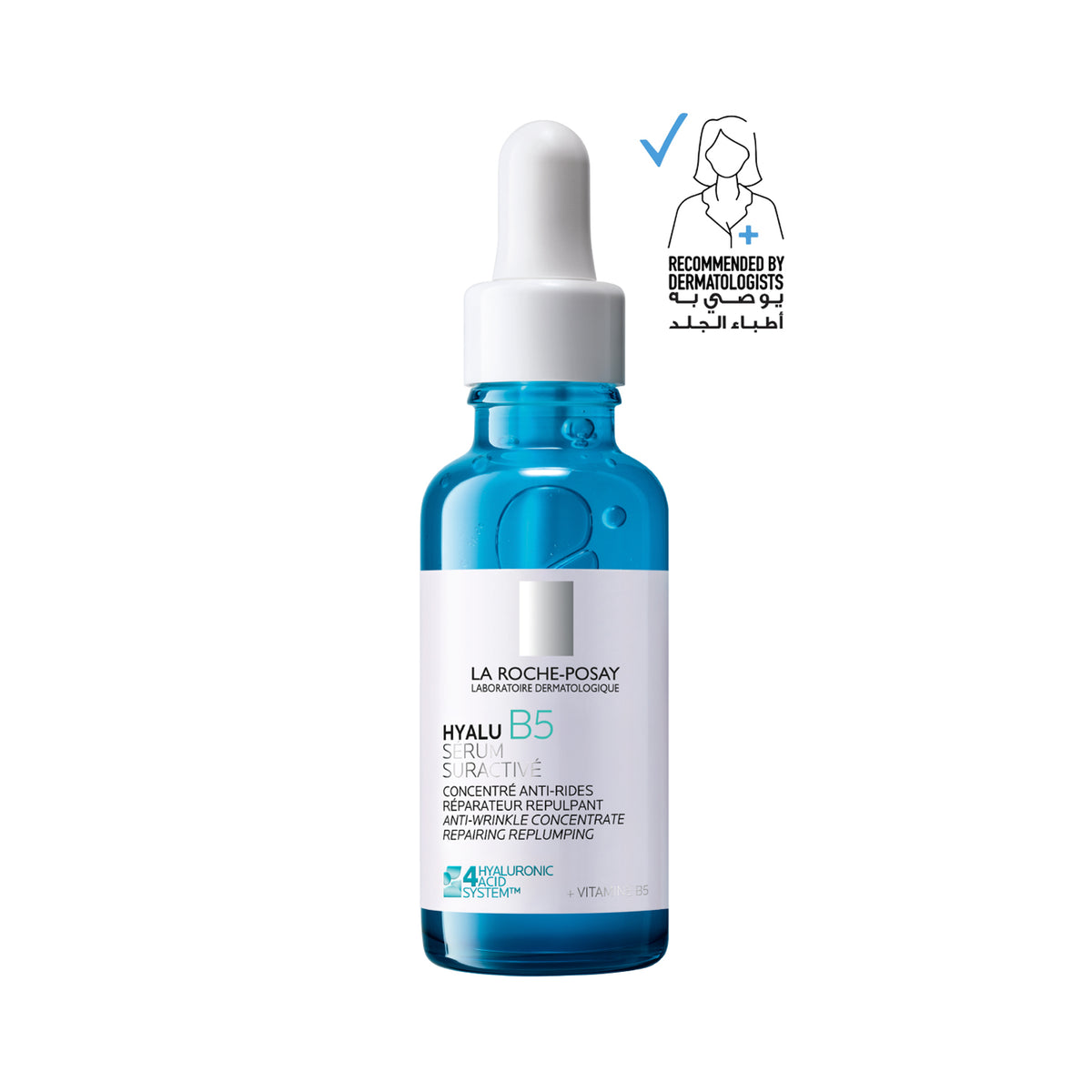 La Roche Posay Hyalu B5 Suractivated Anti-wrinkle Replumping Serum with a new technology: 4 Hyaluronic Acid System combining 4 forms of Hyaluronic Acid and Vitamin B5 30ml