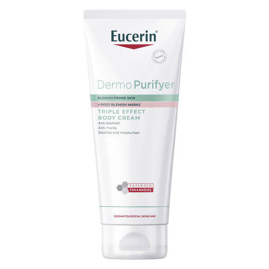 Eucerin DermoPurifyer Triple Effect Body Cream, Anti-Blemish and Anti-Marks 200ml
