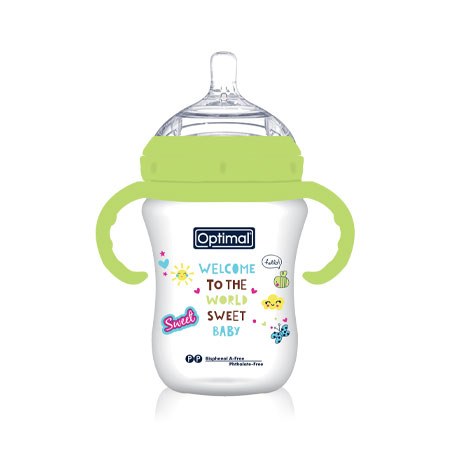 Optimal Mamilla Double Anti-Colic System Feeding Bottle