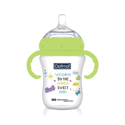 Optimal Mamilla Double Anti-Colic System Feeding Bottle