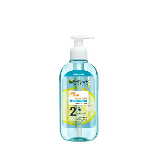 Garnier Fast Clear [2%] Salicylic Acid & Vitamin C - Anti-Acne Gel Wash (200mL)