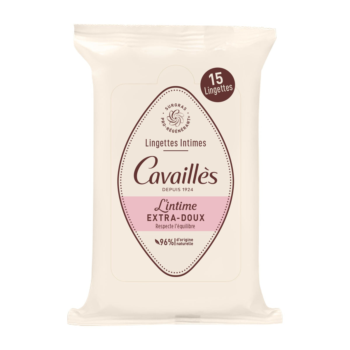 Rogé Cavaillès Lingettes Intimes x15 – Extra-Douces
