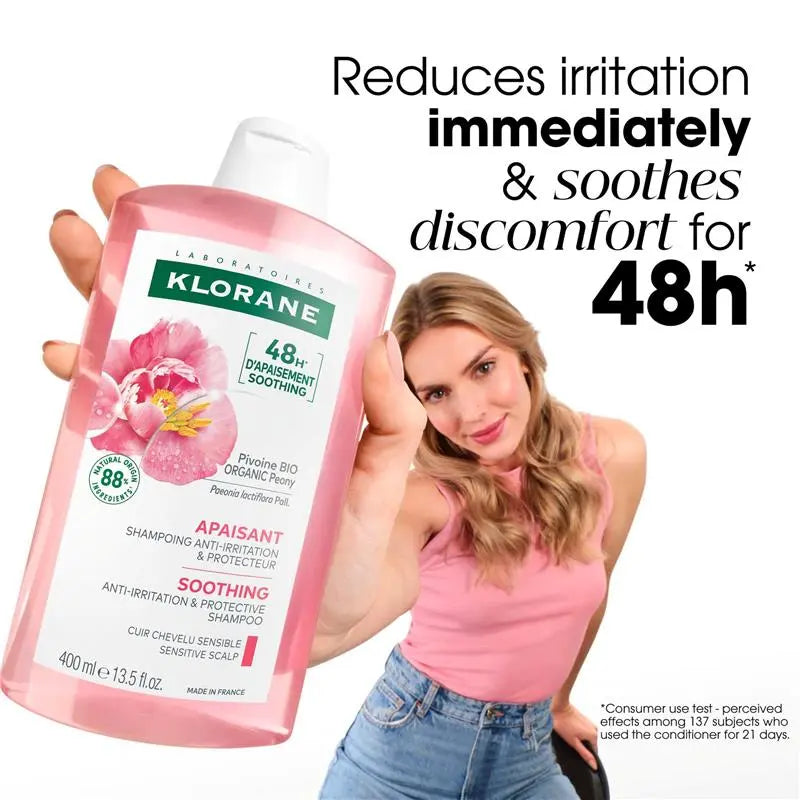 Klorane Soothing Peony Shampoo – 3