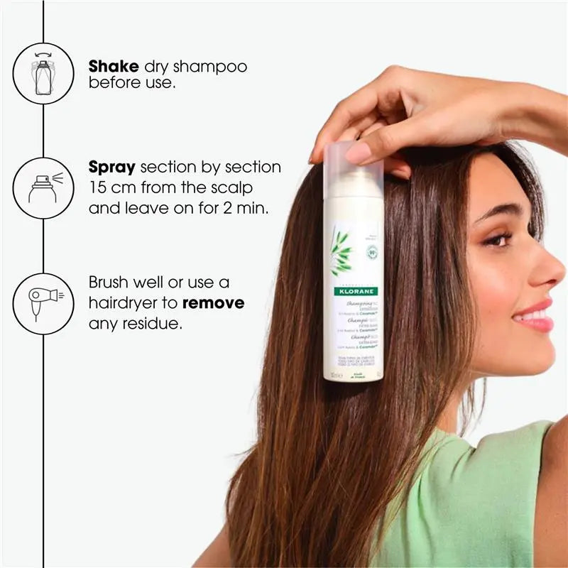 Klorane Tinted Dry Shampoo with Oat and Ceramide – 5