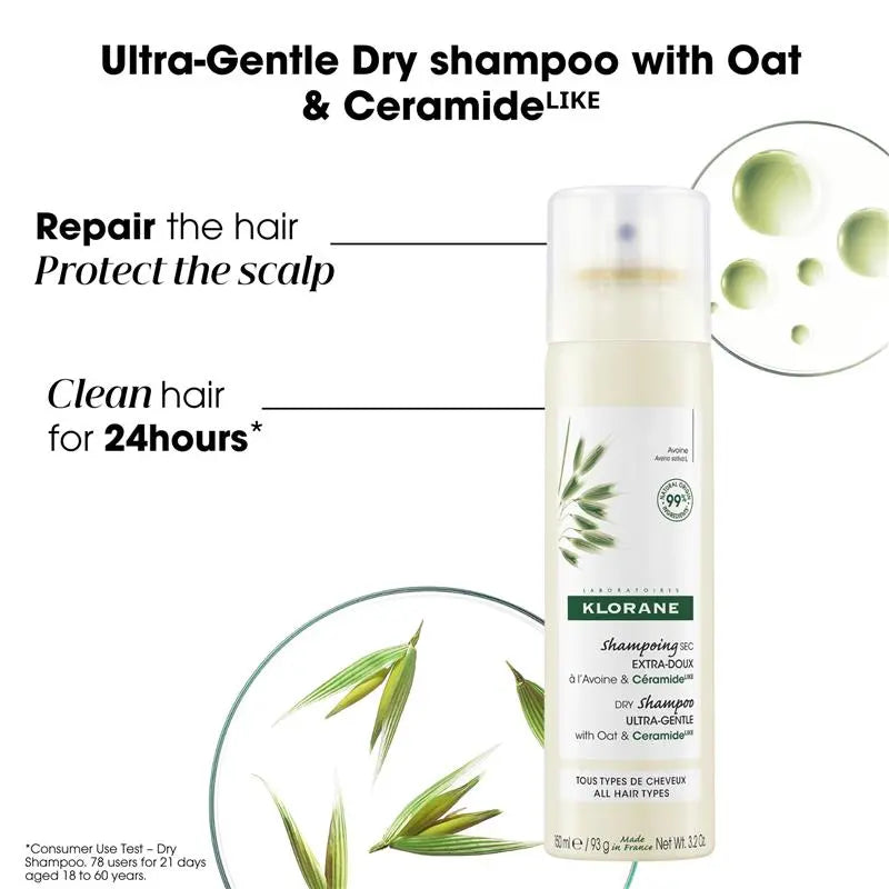 Klorane Dry Shampoo with Oat Milk and Ceramide – 2