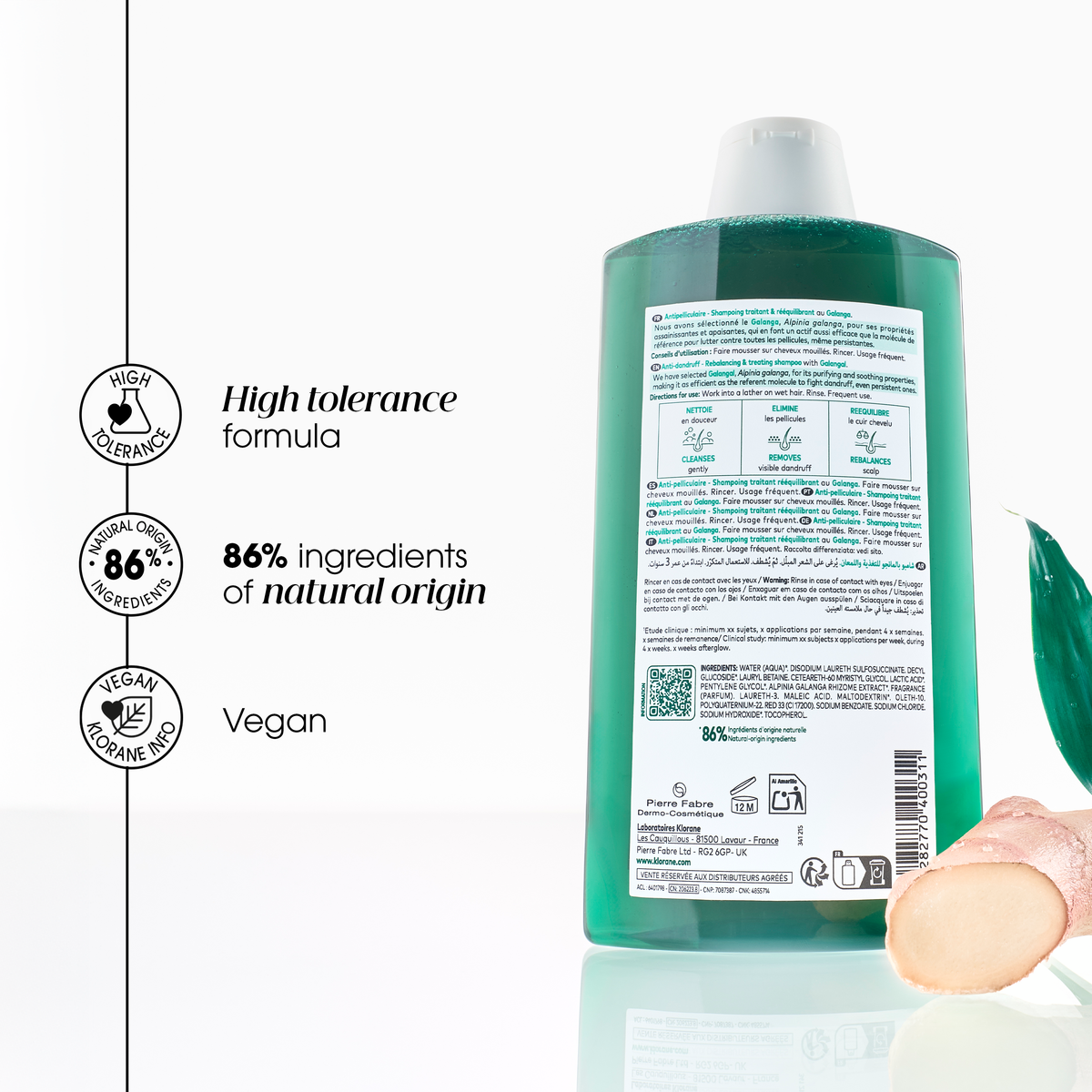 Klorane Anti-dandruff Treatment and Rebalancing Shampoo – 8