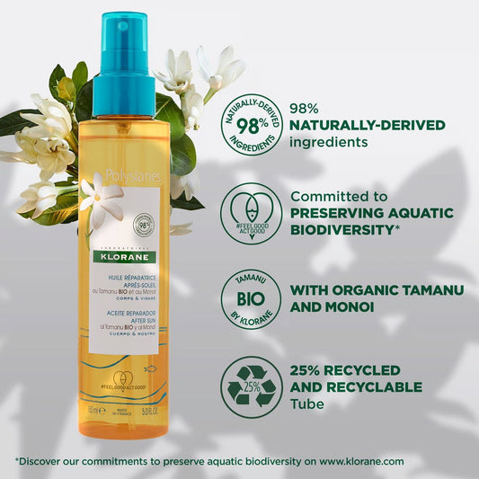 Klorane Polysianes After-Sun Repair Oil for Body and Face – 2