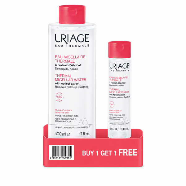 Uriage Thermal Micellar Water for Sensitive Skin 500ml + 100ml FREE
