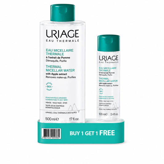 Uriage Thermal Micellar Water for Combination to Oily Skin 500ml + 100ml FREE