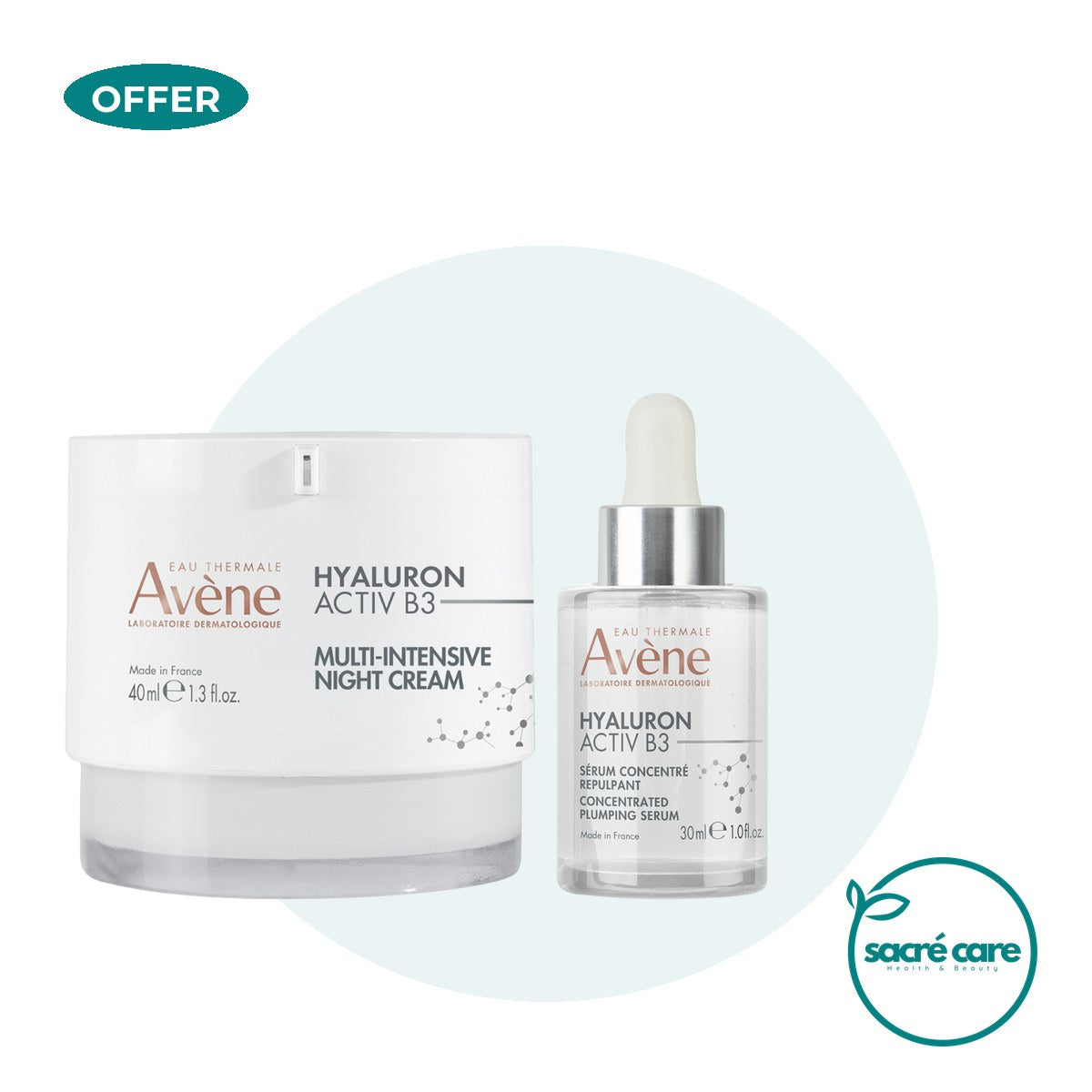 Avène Hyaluron Activ B3 Multi-intensive night cream & get a FREE 10ml Hyaluron Activ B3 concentrated serum – 1