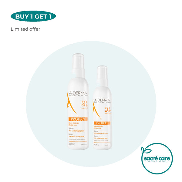 Buy 1 Get 1: A-Derma Buy 1 Get 1 Protect Fragrance Free Face Sunscreen for dry, sensitive skin 40ml – 1