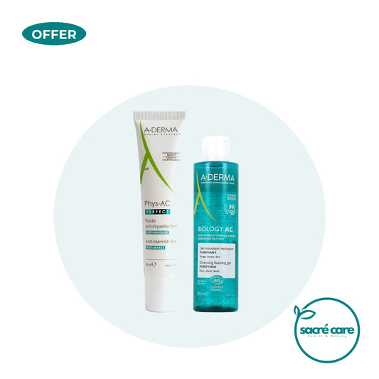 One A-Derma Biology AC Perfect Anti-blemish fluid and get a FREE 200ml Biology AC Purfifying foaming gel – 1