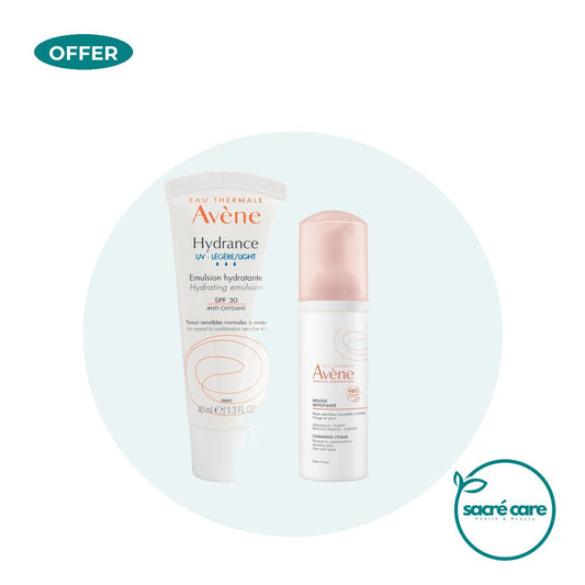 One Avène Hydrance UV Light SPF 30 Emulsion and get a FREE 150ml Avène Cleansing Foam – 1